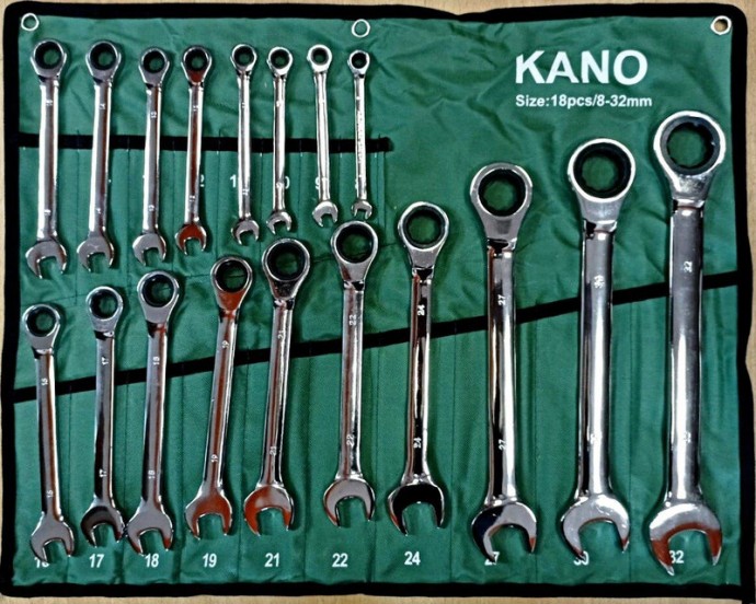 Ключи набор KANO 18в 1 трещетки