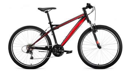 Горный (MTB) велосипед FORWARD Flash 26 1.0 черный/красный 15” рама (2019)