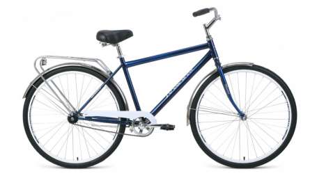 Городской велосипед FORWARD Dortmund 28 1.0 темно-синий/белый 19” рама (2020)