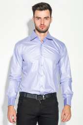 Рубашка мужская с контрастными запонками 50PD0060 (Сиреневый)