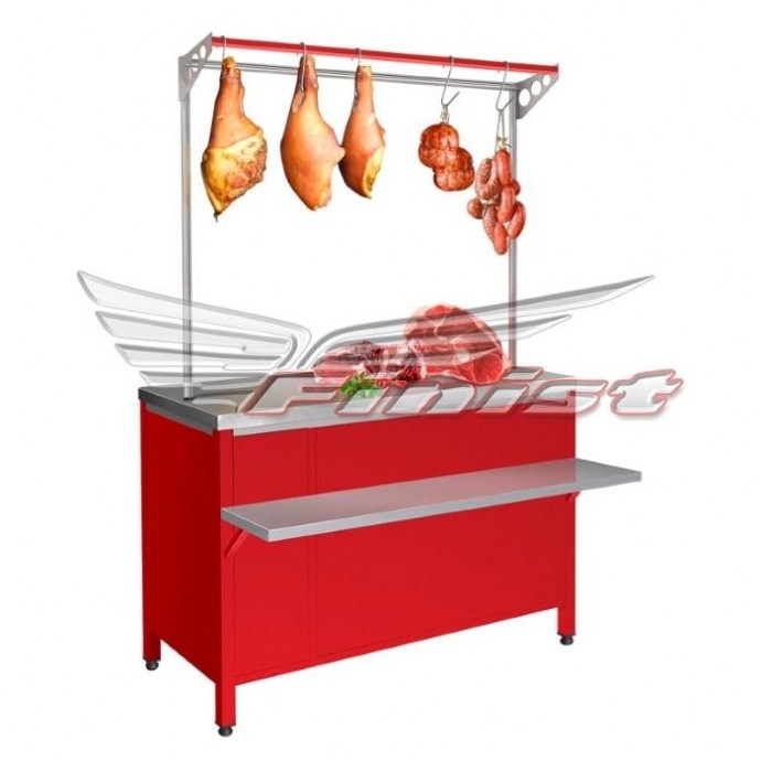 Рыночный холодильный стол Finist РХСоо-1,2 (краш.), 1200 мм, встроенный агрегат, охлаждаемый запасни