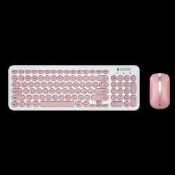 Клавиатура+мышь Jet.A SlimLine KM30 White-Pink Беспроводной