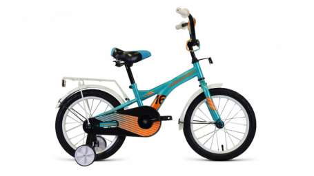Детский велосипед FORWARD Crocky 16 бирюзовый/оранжевый (2020)