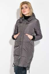 Куртка женская длинная 677K005-1 (Серый)