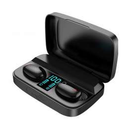 Спортивные наушники Bluetooth TWS Earbuds A10S + Power Bank (черный)