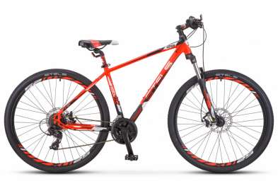 Горный (MTB) велосипед STELS Navigator 930 MD 29 V010 неоновый-красный/черный 16,5” рама (2019)