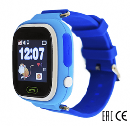 Часы Smart Baby Watch Q80 голубые