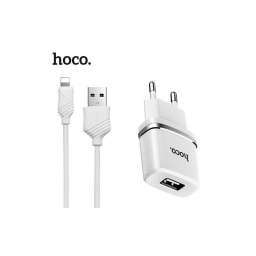 Сетевой адаптер питания HOCO C11 1.0A + кабель Lightning