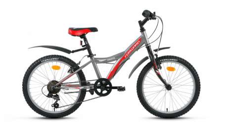 Подростковый горный (MTB) велосипед FORWARD Dakota 20 1.0 серый/матовый 10,5” рама (2017)