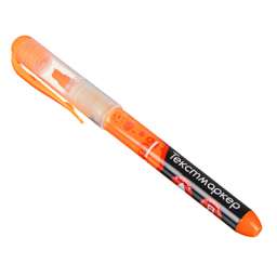ClipStudio Маркер-выделитель оранжевый “Альфа”, жидкие чернила, круглый корпус, линия 4мм, 13см