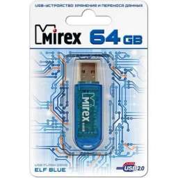 USB карта памяти 64ГБ Mirex Elf Blue (13600-FMUBLE64)