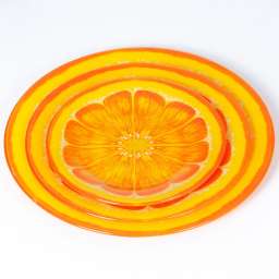 Набор из 3 блюд круглых 00116LR/3-ST “Сочный апельсин”