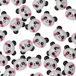 Шармик для слайма Панда улыбающаяся мордочка, 1,7х2 см