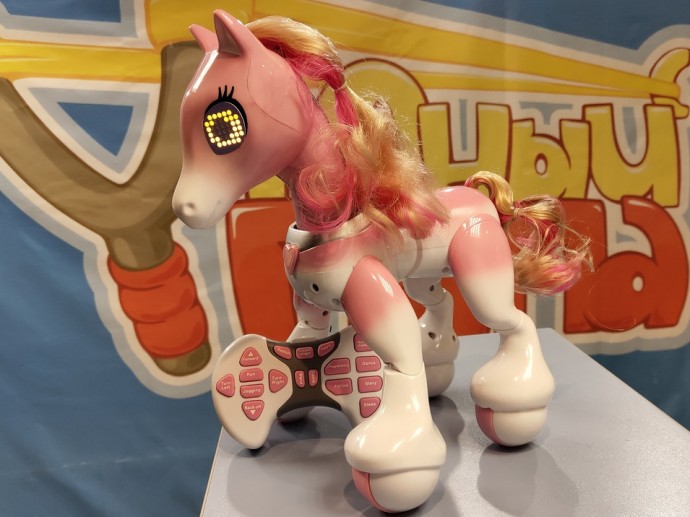 Интерактивная пони Pony Pink возврат и следование за пультом, сенсоры -