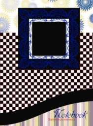 Зап. кн. А5 с окном 7БЦ, дв.тис.фольг.,“Оптические иллюзии” С1957-04   Апплика