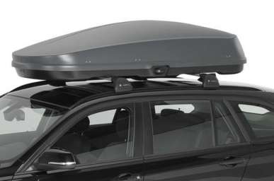 Аэродинамичный автобокс на крышу Whispbar WB752 Carbon ( серый )