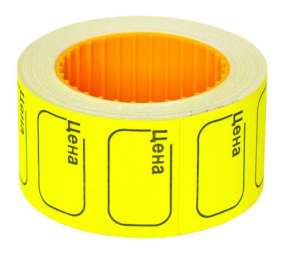 Label On Ценник лента 20х30 мм, 170 шт в ролике, желтый