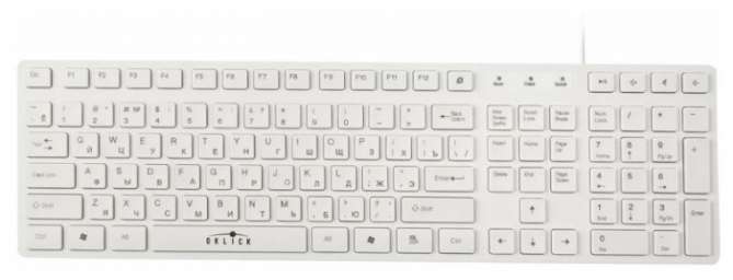 Клавиатура Oklick 556S USB White