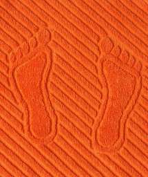 Полотенце ( Коврик) - “Ножки” оранжевый