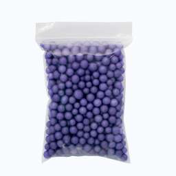 Крупные Пенопластовые шарики для слаймов (упак. 8x11 см, Фиолетовые)