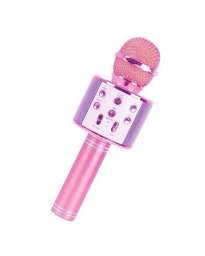 Беспроводной караоке микрофон WSTER WS-858 (розовый)