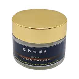 Массажный крем для лица с золотом и маслом ши (massage face cream) Khadi | Кади 50г