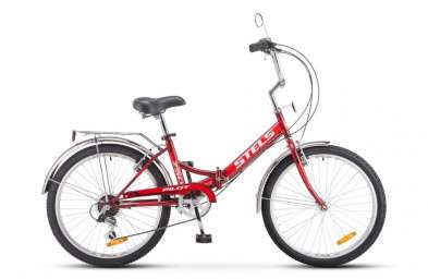 Городской велосипед STELS Pilot 750 24 Z010 красный 16” рама (2017)