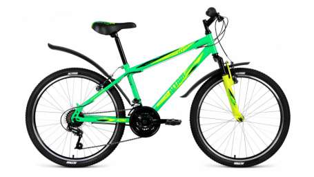Подростковый горный (MTB) велосипед MTB HT 24 2.0 светло-зеленый 14” рама