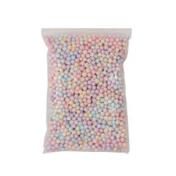 Мелкие Пенопластовые шарики для слаймов (упак. 10х15 см, Нежно-Мультицветные)