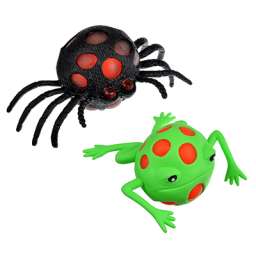 LASTIKS Игрушка-антистресс в виде паука/лягушки, полимер, 14х9см, 2 дизайна