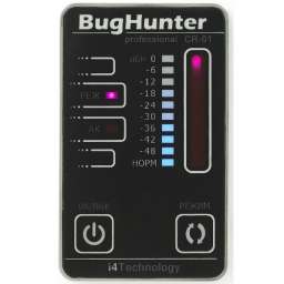 Детектор скрытых жучков, видеокамер и прослушивающих устройств “BugHunter CR-01” Карточка