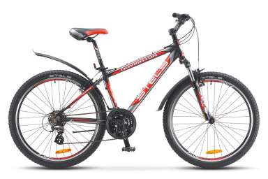 Горный велосипед (26 дюймов) Stels - Navigator 630
V 26” V010 (2016) Р-р = 19,5; Цвет: Черный / Серы