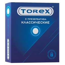 Презервативы TOREX латексные классические (3 шт/уп)