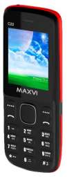 Телефон Maxvi C22 (black/red)