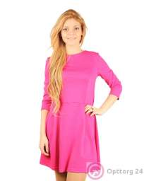 Платье женское SEMPRE AMORE розовое средней длинны