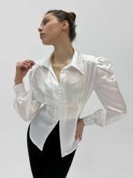 Шелковая фантазийная блуза