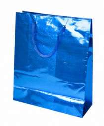 Пакет подарочный “Синий блеск”