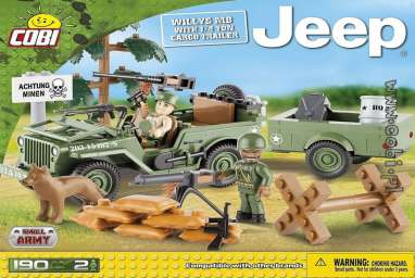Конструктор COBI Jeep Willys MB with 1⁄4 Ton Cargo Trailer -