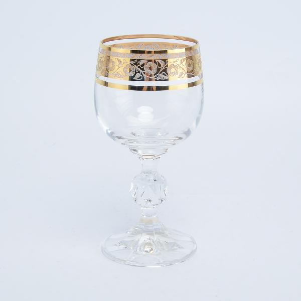 Набор бокалов для вина Crystalex Bohemia Клаудиа Золото V-D 150 мл(6 шт)