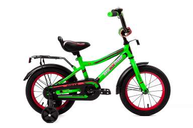 Детский велосипед MaxxPro - Onix 14 (2019) Цвет: Зеленый
/ Красный (Матовый) (14-2)