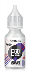 Жидкость для электронных сигарет NRGon EGOшка №1 Черника + Малина (6мг), 30мл