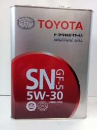 Моторное масло Toyota Motor Oil 5W30 SN/GF-5 4 л 08880-10705