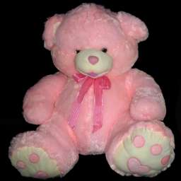 Мягкая игрушка Медведь розовый большой 135см