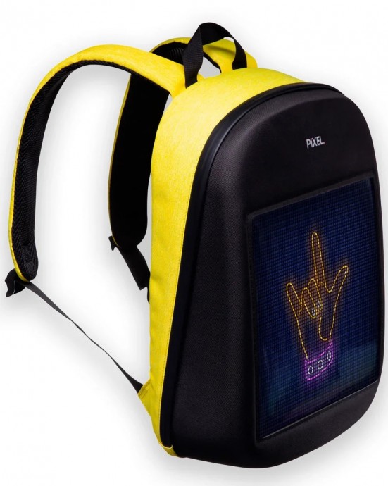 Рюкзак с дисплеем и анимацией - Pixel bag ONE / желтый