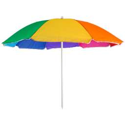 Зонт пляжный складной “РАДУГА” h=170см, d=160см НТО1-0022
