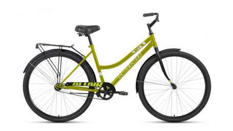 Городской велосипед ALTAIR City low 28 зеленый/серый 19” рама (2020)