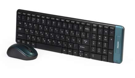 Клавиатура+мышь Smartbuy 222358AG Black, Nano Receiver USB