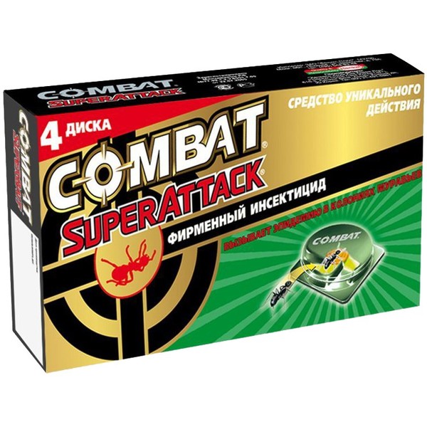 Средство для борьбы с муравьями Super Attack “Combat” 4 диска