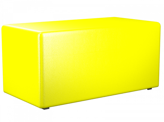 Пф-02 Пуфик прямоугольный цвет желтый