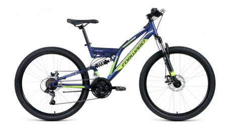 Горный (MTB) велосипед FORWARD Raptor 26 2.0 Disc синий матовый 18” рама (2019)
